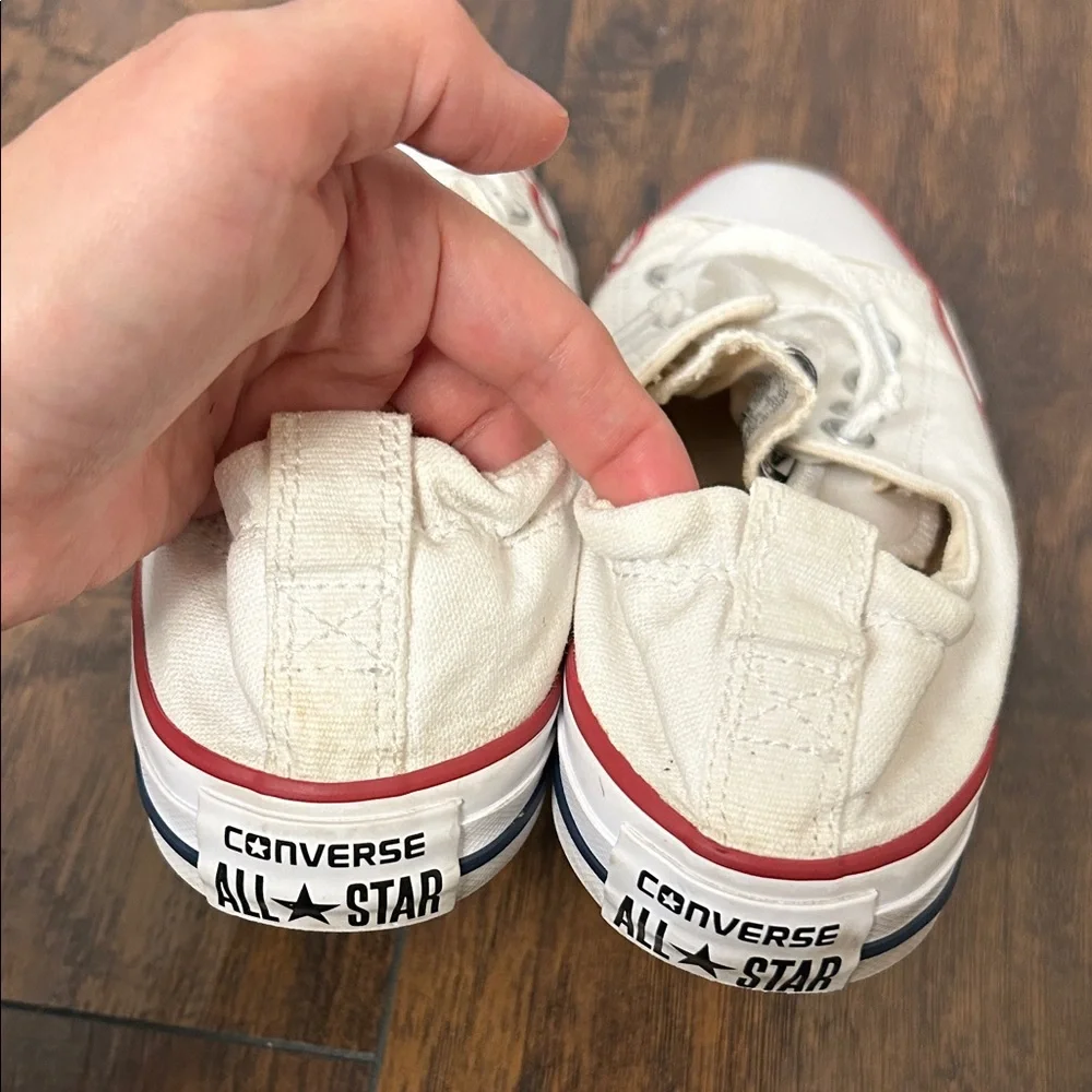 Converse Chuck Taylor All Star Off White Stretch back Slip on Sneakers size 8 - Picture 3 of 7
